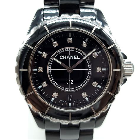 chanel j12 black ceramic watch price|authentic chanel j12 watch.